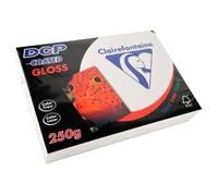Clairefontaine Papier DCP Brillant Enduit Blanc A4 250 g/m² 250 feuilles