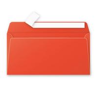 Clairefontaine Enveloppe 120g 110x220 Rouge Corail Pqt 20