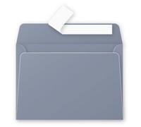 Clairefontaine 5326C - Paquet de 20 Enveloppes Auto-Adhésives - Format C6 11,4x16,2cm - 120g/m² - Coloris Gris Koala - Invitation Evènements et Correspondance - Gamme Pollen - Papier Premium Lisse