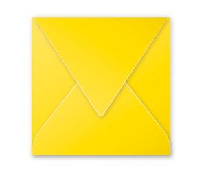 Clairefontaine Enveloppe 120g 140x140 Jaune Soleil Pqt 20