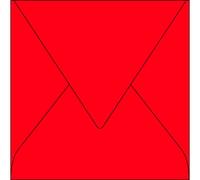 Clairefontaine Enveloppe 120g 140x140 Rouge Groseille Pqt 20