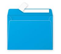 Clairefontaine Enveloppes gommées Pollen 55552C C5 (16,2x22,9 cm) 120 g/m² Turquoise - Carton 200