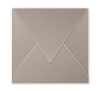 Clairefontaine Enveloppes gommées 5783C – 20 enveloppes 16,5×16,5 cm 120 g/m² Gris acier