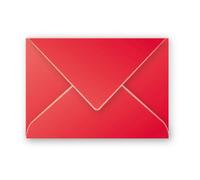 Pollen by Clairefontaine Enveloppes 75 x 100 mm, groseille Rouge G