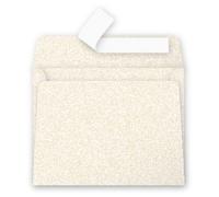 Clairefontaine Enveloppe 120g 90x140 Ivoire Irisé Pqt 20 Avec Bande De Protection