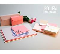 Clairefontaine Enveloppe 120g 90x140 Litchi Pqt 20 Avec Bande De Protection