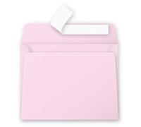 Clairefontaine Enveloppe 120g 90x140 Rose Dragée Pqt 20 Avec Bande De Protection