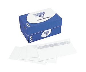Clairefontaine Enveloppe blanche Premium C5 162 x 229 mm 90g sans fenêtre - autocollante bande protectrice - Lot de 250