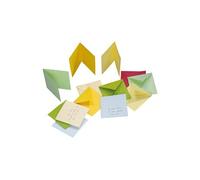 Clairefontaine 5473C - Paquet de 20 Enveloppes Gommées - Format Carré 16,5x16,5cm - 120g/m² - Coloris Vert - Invitation Evènements et Correspondance - Gamme Pollen - Papier Premium Lisse