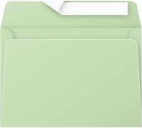 Clairefontaine 5476C - Paquet de 20 Enveloppes Auto-Adhésives - Format C6 11,4x16,2cm - 120g/m² - Coloris Vert - Invitation Evènements et Correspondance - Gamme Pollen - Papier Premium Lisse
