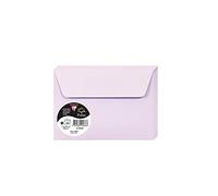 Clairefontaine Enveloppes C6 Lilas 120g Auto-Adhésives Lot 20 - Format standard 11,4 x 16,2 cm, Papier Lisse, Invitation Mariage, Faire-Part, Cartes & Correspondance - Pollen - Réf. 5866C