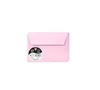 Clairefontaine 5536C - Paquet de 20 Enveloppes Auto-Adhésives - Format C6 11,4x16,2cm - 120g/m² - Coloris Rose Dragée - Invitation Evènements et Correspondance - Gamme Pollen - Papier Premium Lisse