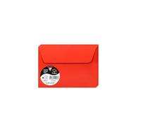 Clairefontaine Enveloppes auto-adhésives 55996C C6 120g Rouge corail Paquet de 20 Papier lisse