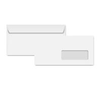 CLAIREFONTAINE Enveloppes DL, 110 x 220 mm, blanc recyclé
