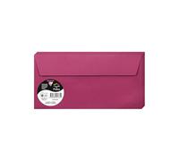 Clairefontaine Enveloppes DL Framboise 120 g auto-adhésives Lot de 20 — 11 x 22 cm (Réf. 5765C)