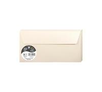 Clairefontaine Enveloppes DL 50045C auto-adhésives 11x22 cm 120 g/m² ivoire irisé - paquet de 20