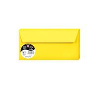 Clairefontaine Enveloppes auto-adhésives 5565C DL 11x22 cm 120 g/m² Paquet de 20 Jaune Soleil