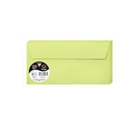 Clairefontaine Enveloppes auto-adhésives 55475C DL 11x22 cm 120 g/m² Vert Bourgeon Paquet de 20