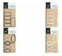 Clairefontaine Etiquettes adhésives 'Ovale kraft', noir Noir G