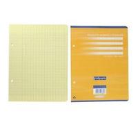Calligraphe 7884C Un Paquet de Feuillets Mobiles Perforés Jaunes sous Film (une Marque de Clairefontaine) - 17x22 cm - 100 Pages Grands Carreaux - Papier 80 g