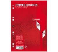 CLAIREFONTAINE Feuilles doubles perforées - 21x29,7cm - 200 pages - 70g