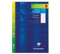 Clairefontaine Feuillets mobiles perforés A4 – Quadrillé 5x5 G