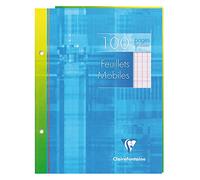 CLAIREFONTAINE Feuillets mobiles s/étui 17x22 100p séyès
