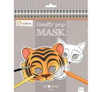 Avenue Mandarine Masque Graffy Pop Animaux Bleu