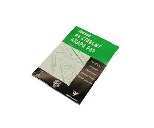 Clairefontaine J104BZ Chartwell bloc collé 50F A4 70g millimétré 1/10", 1/2" & 1