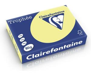 Clairefontaine Jaune citron A4 Papier couleur 80 g/m² (500 feuilles)