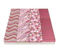 Clairefontaine K-24834-BXC - Un Lot De 12 Mini Boites Assorties En Carton - Motif : Rose/Or, Géométrique, Marbre - Idéal Pour : Boite à Bijoux, Boite Cadeau, Petite Boite de Rangement