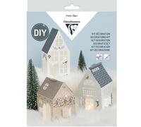 Clairefontaine Kit créatif Décoration de Noël maisonnettes en papier