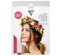 Clairefontaine Kit Crépon Couronne de Fleurs - DIY - Fleurs Papier Crépon - Mariage Demoiselle d’Honneur - Pas-à-Pas Inclus - Loisirs Créatifs, Bricolage, Activités Manuelles - Réf. 97707C