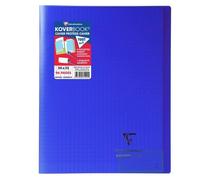 Clairefontaine Koverbook Cahier Piqure 96 Pages Avec Rabats - 240 X 320 Mm - Seyes Papier Pefc 90 G - Bleu Marine