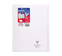Clairefontaine Cahier agrafé Koverbook Incolore 24x32 cm, 96 p., grands carreaux, papier blanc 90 g