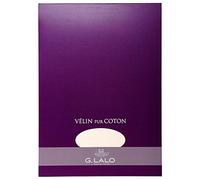 Clairefontaine Lalo 11800L - Un bloc de 40 feuilles unies 21x29,7 cm 125g, Vélin pur coton, Crème