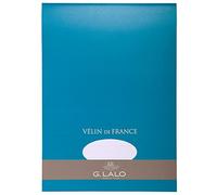 Clairefontaine Lalo 13000L - Un bloc de 50 feuilles unies 21x29,7 cm 100g, Vélin de France, Blanc