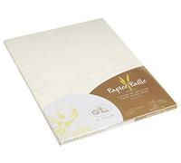 Clairefontaine Lalo 41616L - Un paquet de 20 feuilles 21x29,7 cm 200g, papier Paille, Crème