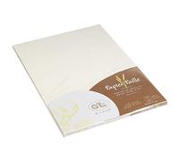 Clairefontaine Lalo 47416L - Un paquet de 20 feuilles 21x29,7 cm 120g, papier Paille, Crème