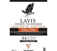 Clairefontaine Lavis Technique 160g A4 Paquet 40f