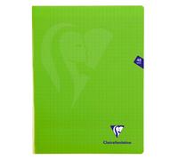 Clairefontaine Lot De 10 Cahiers Mimesys Piqué Polypro 24 X 32 Cm 48 Pages 90g Séyès Vert