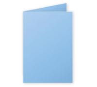 Clairefontaine Lot De 10 Cartes 210g Pliée 110x155 Bleu Lavande Pqt 25