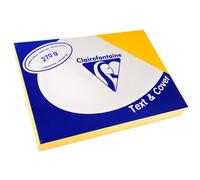 Clairefontaine Lot De 10 Pqts De 100 Couvertures Reliure Text&cover 270g A4 210x297 Mm Jaune Tournesol