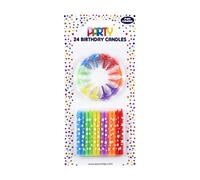 CLAIREFONTAINE Lot de 24 bougies et 12 porte-bougies motif étoiles