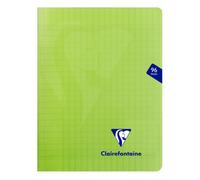 Clairefontaine Lot De 3 Cahiers Mimesys Piqué Polypro 17 X 22 Cm 96 Pages 90g Séyès Vert