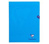 CLAIREFONTAINE Lot de 3 Cahiers MIMESYS Piqué Polypro 24 x 32 cm 48 pages 90g Séyès Bleu