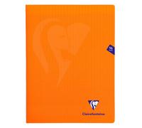 Clairefontaine Lot De 3 Cahiers Mimesys Piqué Polypro 24 X 32 Cm 96 Pages 90g Séyès Orange