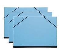 CLAIREFONTAINE Lot de 3 Cartons à Dessin 26x33cm Turquoise