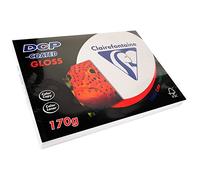 CLAIREFONTAINE Lot de 4 Ramettes 250 Feuilles Papier DCP 170g SRA3 450x320 mm Certifié FSC Couché Brillant Blanc Blanc G