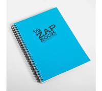 Clairefontaine 8349C Carnet Spiralé 1/2 Zap Book - 80 Feuilles Papier Croquis 100% Recyclé - A5 14,8x21 cm 80g - Couleur de Couverture Aléatoire